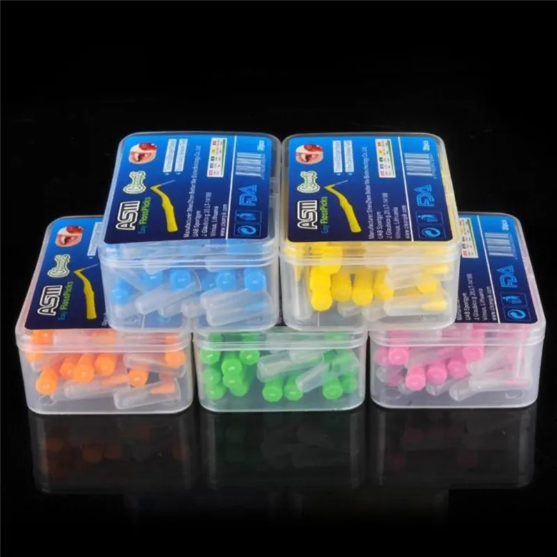 Новые 20 шт. тепэ Угловые межзубные щетки высокого качества пластмассы