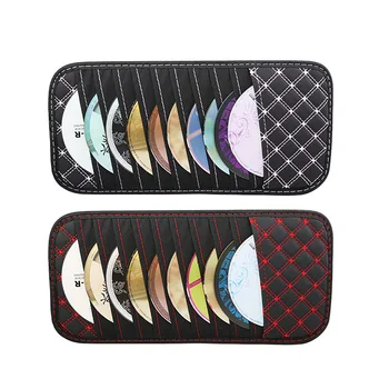 

Car Notes Pouch CD Receive Bag DVD Disk Card Car Sun Visor Storage Bag Visor Case Folder Pocket Organizer