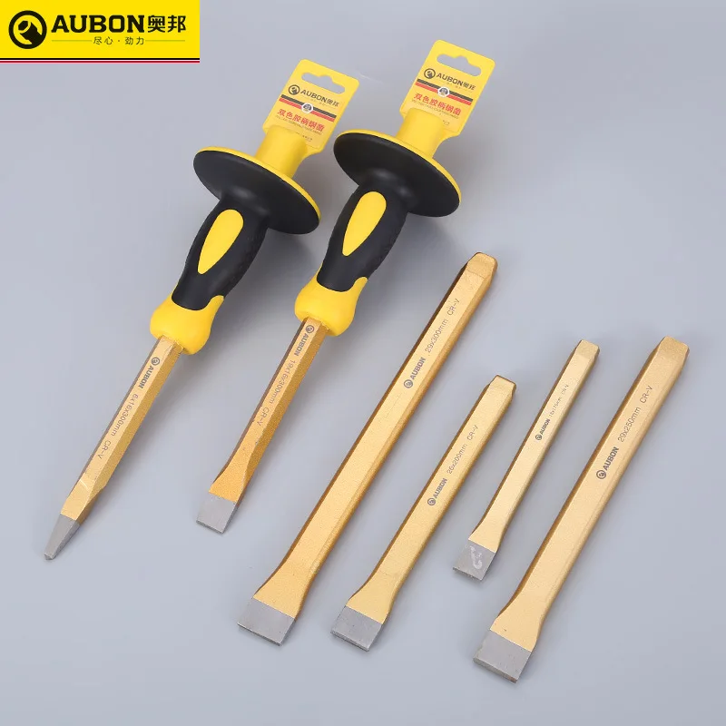 

Flat Chisel Manufacturers Wholesale 6 Pieces Steel Chisel Set 300mm Steel Chisel Plastic Handle Spitstick Flat Chisel
