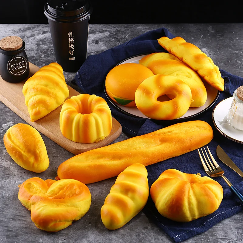 Artificial Bread Simulation Food Model Fake Baguettes Home Decoration Keychain Dec Window Display Photography Props Kitchen Toy |