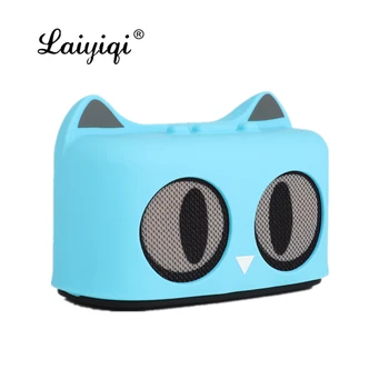 

Laiyiqi new BT pet cat lovely wireless bluetooth speaker Christmas Gift cute family toy cartoon kitty children game caixa de som