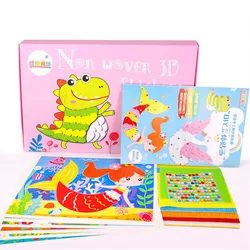 Autocollant 3D EVA, Puzzle artisanal, jouets éducatifs de dessin animé faits à la main pour enfants, autocollants Montessori, cadeaux artisanaux, DIY bricolage 