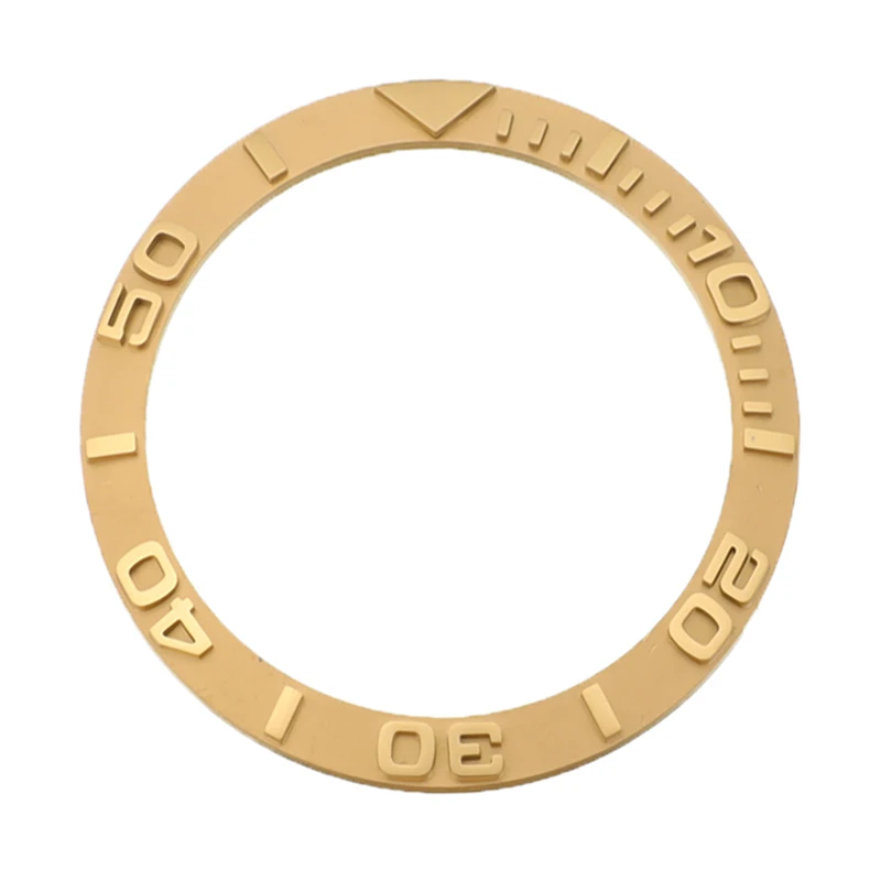 38 мм керамический ободок золотисто белые часы замена аксессуаров циферблаты для