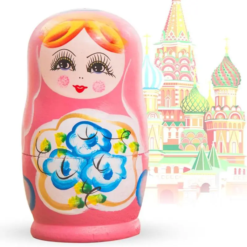 Новинка, русские Матрешки, деревянные Matryoshka, набор кукол, ручная роспись, Декор, русские Матрешки, детские игрушки, кукла для девочек