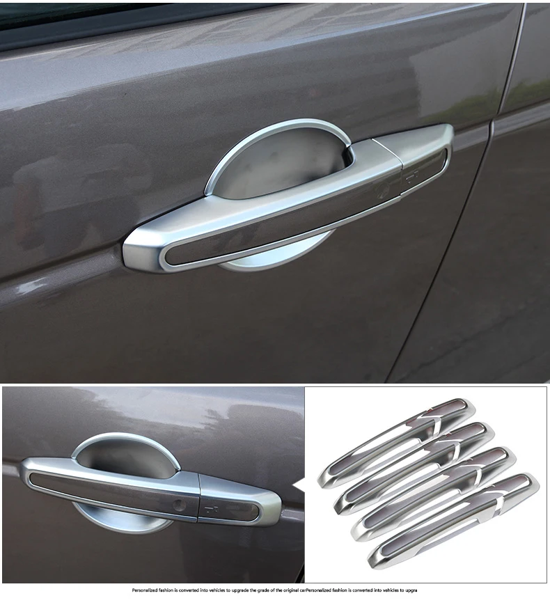 For Jaguar E PACE XE XF XFL F Pace Chrome Exterior Side Door Handle