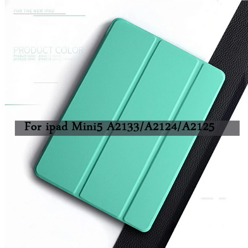 Магнитный чехол для Apple Ipad Mini 4 5 1 2 3, флип-чехол для планшета, кожаный чехол Fundas Smart stand shell для mini4 mini5 mini3 mini2 - Цвет: iPad Mini 5
