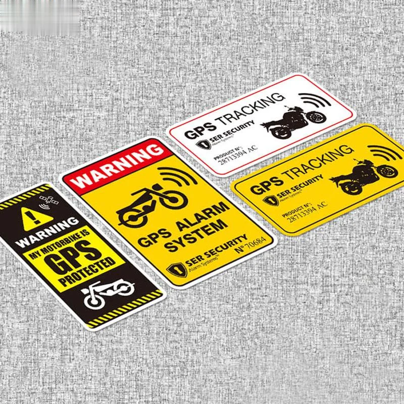 Car Sticker Warning Lable Gps Tracking Stickers Antitheft Waterproof