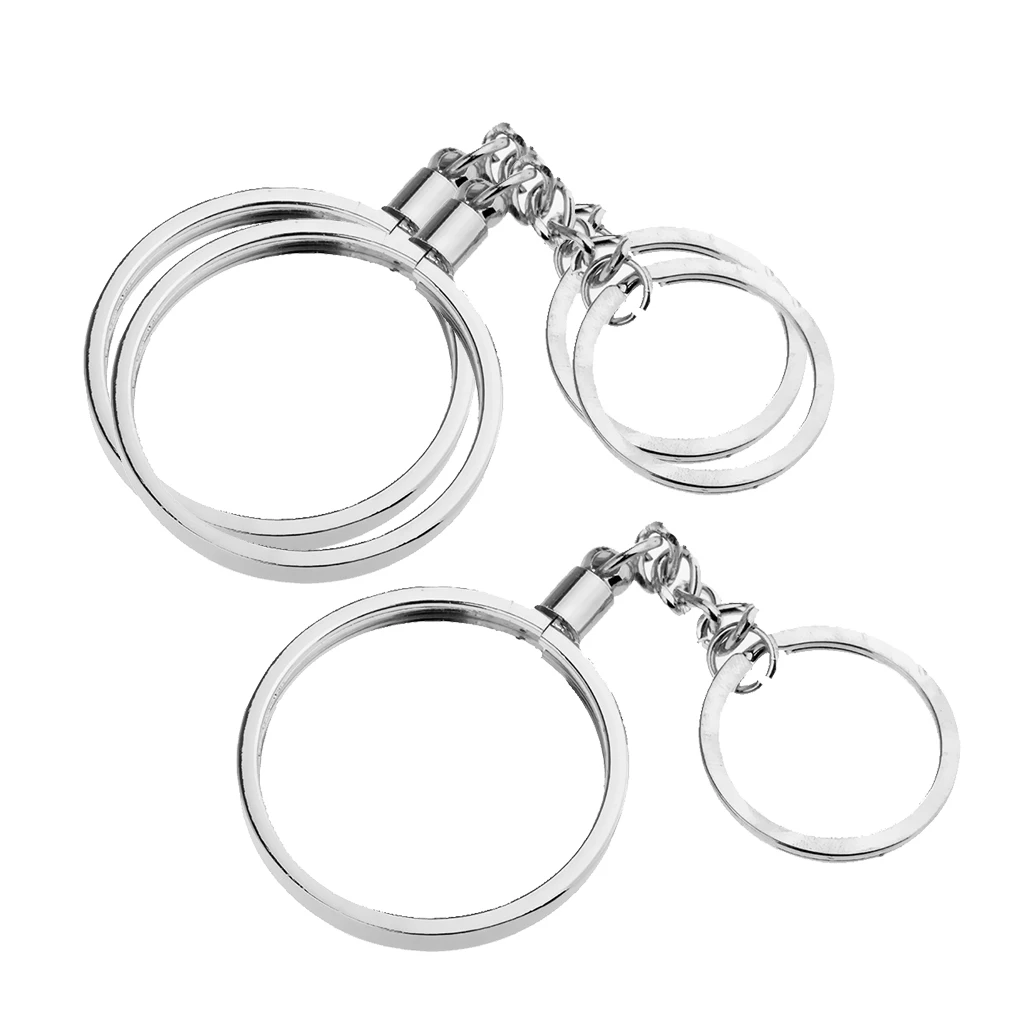 

3pcs Portable Coin keyring Pendant Keychain Commemorative Coin Key Ring Thickness: 3mm