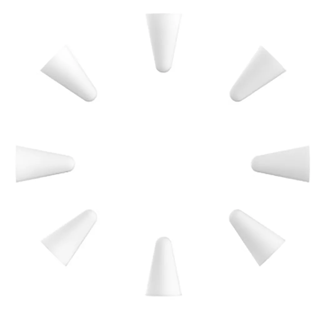 Сменный наконечник 5-Pack Nib Сменный колпачок для наконечника совместимый для Apple Pencil 1/2 - Цвета: Белый