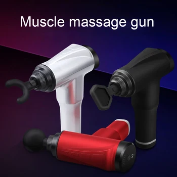 

10000r / min Therapy Massage Guns 6 Gears Muscle Massager Pain Sport Relax Body Slimming Relief With 5 Heads#IIE45