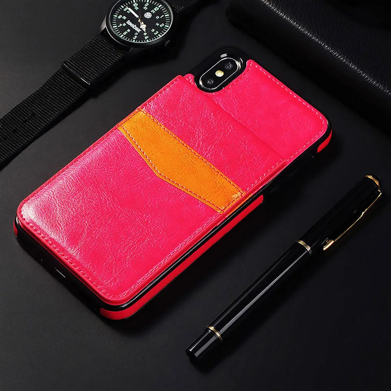 Винтажный кожаный чехол-кошелек для телефона iPhone 11Pro XS Max XR X 6 6S 7 8 Plus, Вертикальный флип-чехол-книжка с отделением для карт