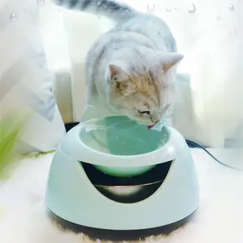 

DishyKooker Pets Automatic Water Fountain Intelligent Luminous USB Electric Water Dispenser Circulation Drinking Bowl for pats