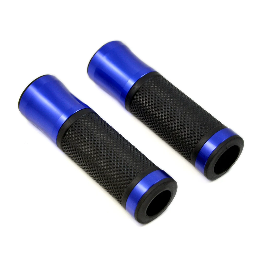 Синий JAER 7/8 ''мотоциклетные ручки руля CNC 22 мм уличные гонки мото гоночное сцепление Концевая вилка слайдер - Цвет: Синий
