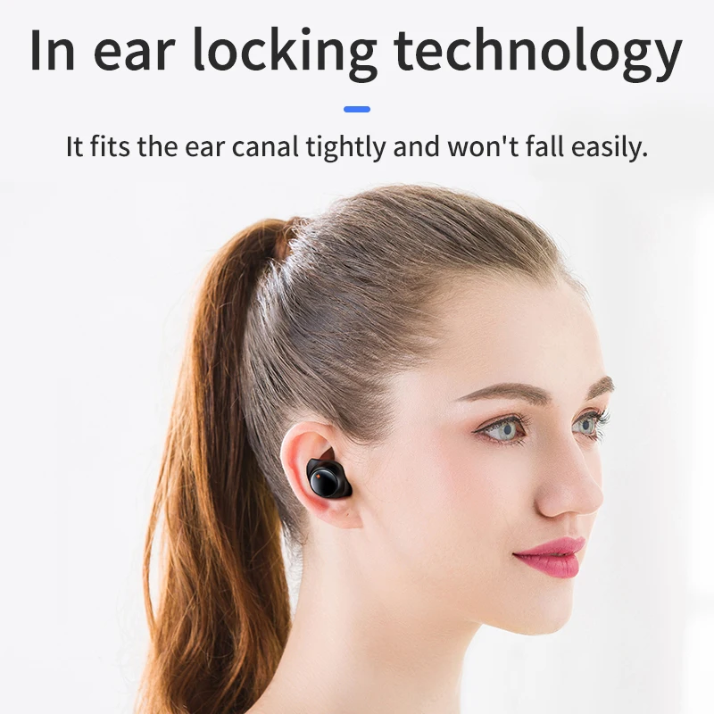 V5 0 Bluetooth Earphone Mini Earbuds Twins Waterproof Sport Wireless Earphone 6D Stereo Earbuds for Xiaomi Samsung Apple Huawei