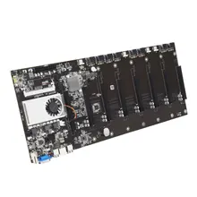 Carte mère d'expert en minage et cryptomonnaie à 8 gpu, ethereum, cryptoethereum, Bitcoin btc 37, réseau Gigabit