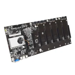Carte mère d'expert en minage et cryptomonnaie à 8 gpu, ethereum, cryptoethereum, Bitcoin btc 37, réseau Gigabit 