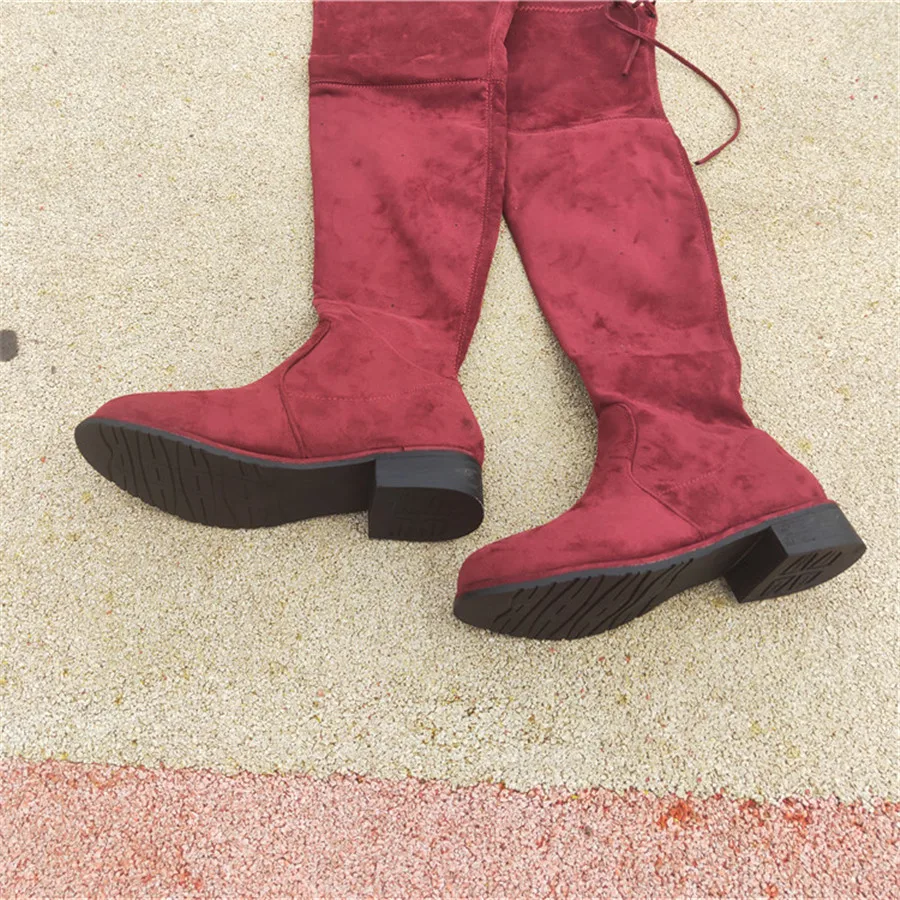 

platform ankle heels calzado mujer Thin High Overknee High-heeled Shoes boots