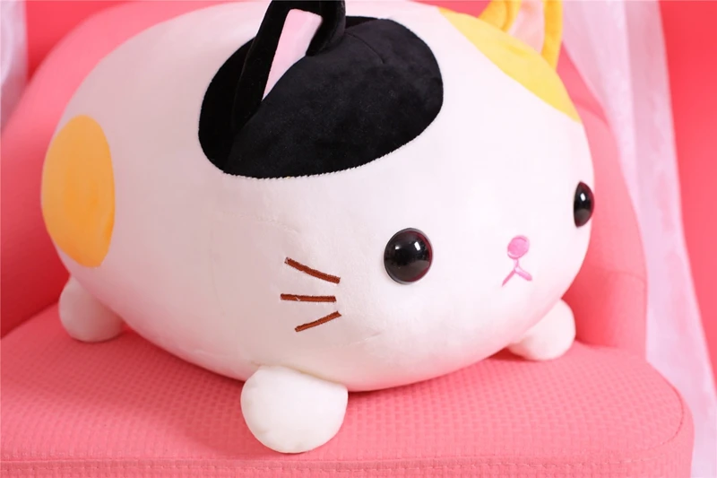 1 шт. 35/45 см Kawaii Лежа кошка плюшевая мягкая подушка милая плюшевая зверушка игрушки куклы милые игрушки для детей, девочек, на День святого Валентина, Birthd