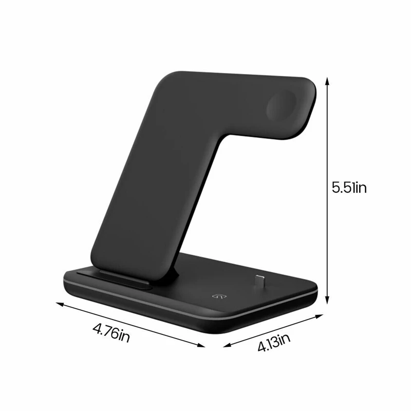 15 Вт 3 в 1 Qi Беспроводная Быстрая зарядка док-станция Подставка для Apple Watch Airpods IPhone 11