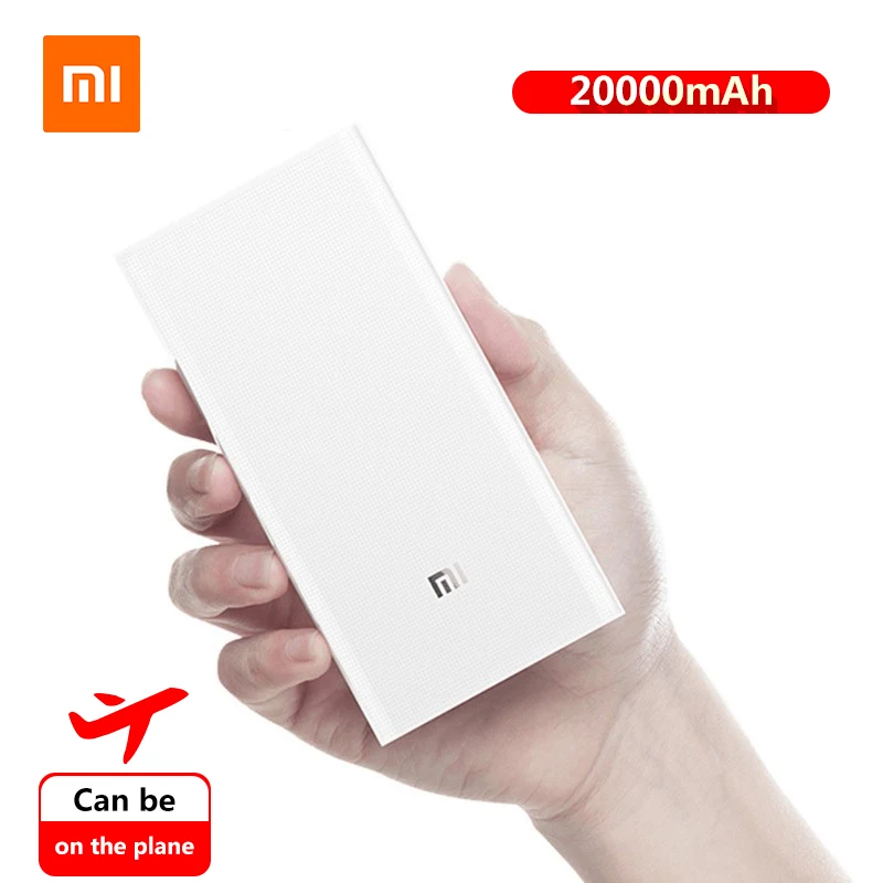Внешний аккумулятор Xiaomi mi 2C 20000 повербанк портативное зарядное устройство Универсальный двойной пауэр банк USB QC3.0 быстрая зарядка пауэр банк externe movil аккумулятор для телефона