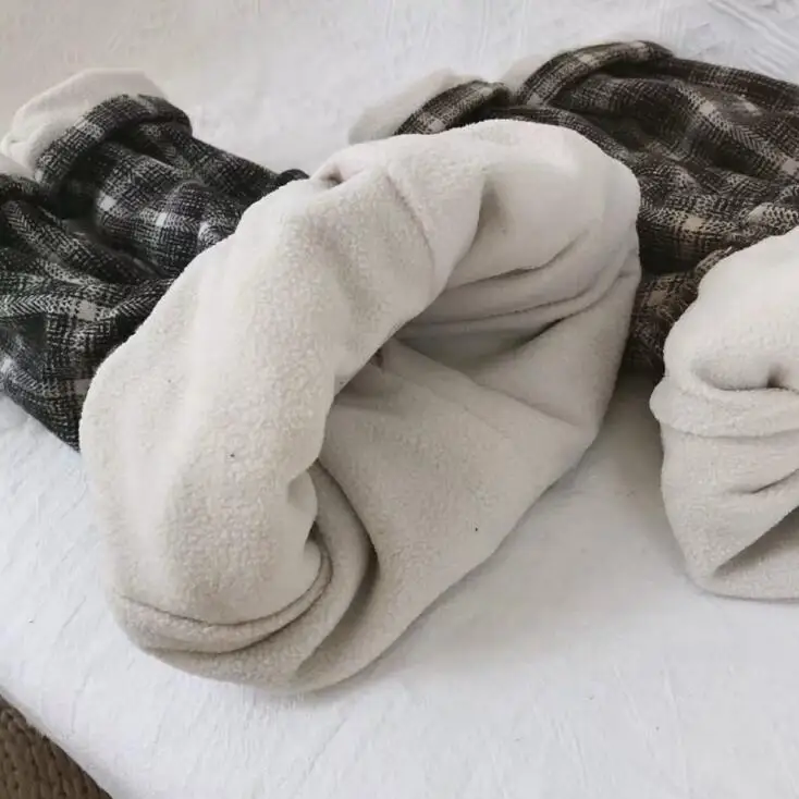 New Girls Boys Plaid Thicken Pants Winter Fashion Kids Pants 1-6T PP103