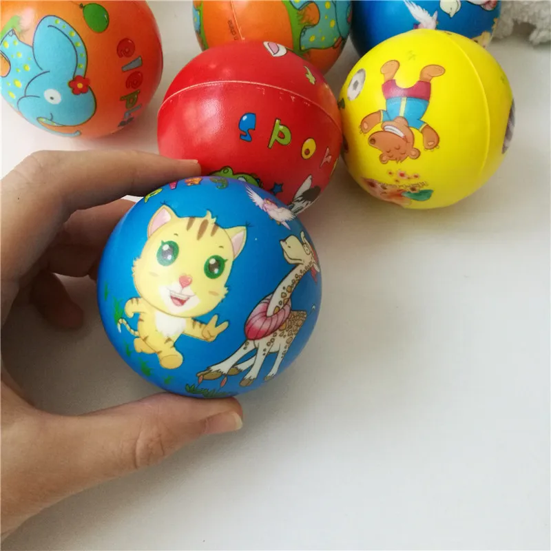 12 шт., 6,3 см, Мультяшные животные для кроликов и кошек, Зебра, ПУ пена, мягкая, сжимается, анти шар для снятия стресса, игрушки для мальчиков