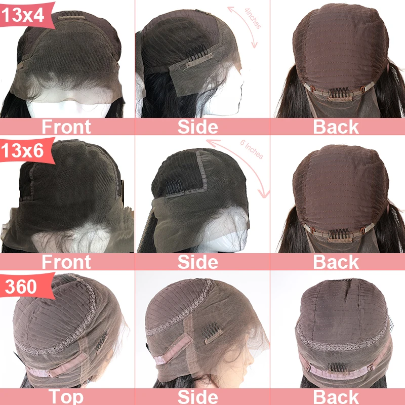 Addbeauty объемная волна 13x4/13x6 парик фронта шнурка "-26" P Натуральный Цвет 130% 150% 180% плотность девственные бразильские человеческие волосы парик