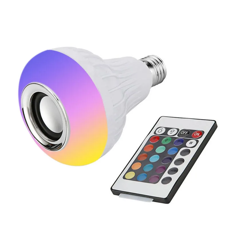 Bluetooth Ceiling Speaker Bulb Smart Music Light Bulb Led Colorful Bluetooth Speaker Wireless Remote Control Audio