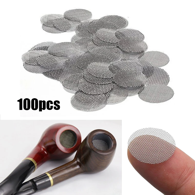 100Pcs Stainless Steel Pipe Filter Thicken Multifunctional Hookah Water