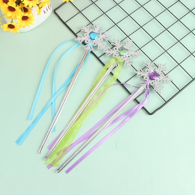 Princess Cosplay Props Hot Cute Dreamlike Five Pointed Snowflake Star Fairy Wand Kids Magic Stick Girl Birthday Gift 5