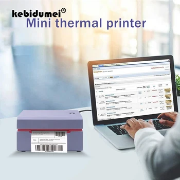 

Mini USB Printer Express Electronic Waybill Label Printer Thermal Label Printer QR Code Sticker Label Product Barcode with EU US