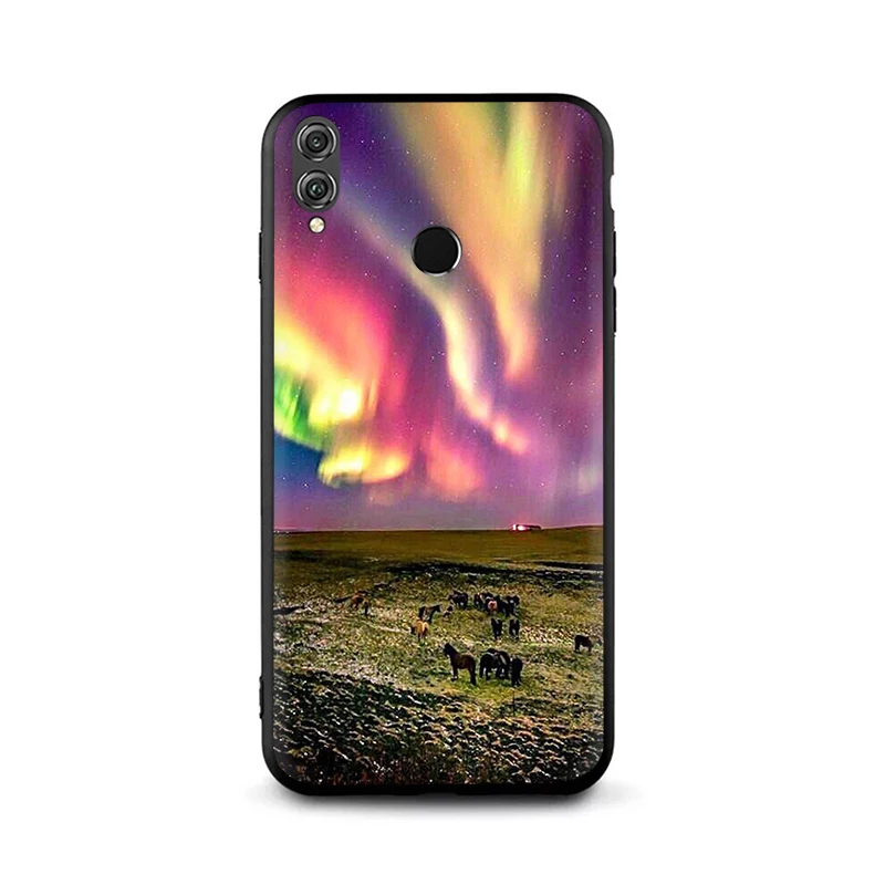 EWAU Северное сияние небо силиконовый чехол для телефона для Huawei Honor 6a 7A 7C 7X 8C 8X8 9 Примечание 10 Lite вид 20 9X pro - Цвет: B7