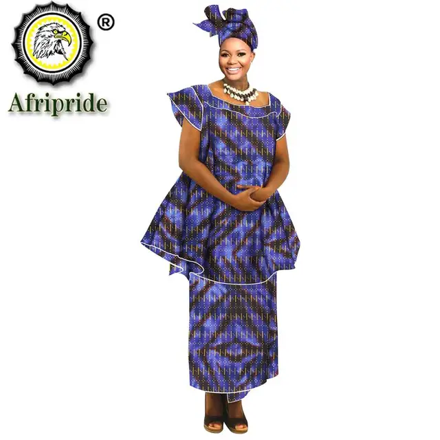 African Clothes for Women Crop Top Midi Skirt Match Print Headwraps Set Dashiki Outfits Plus Size Outwear Ankara Attire S2026015 660-11