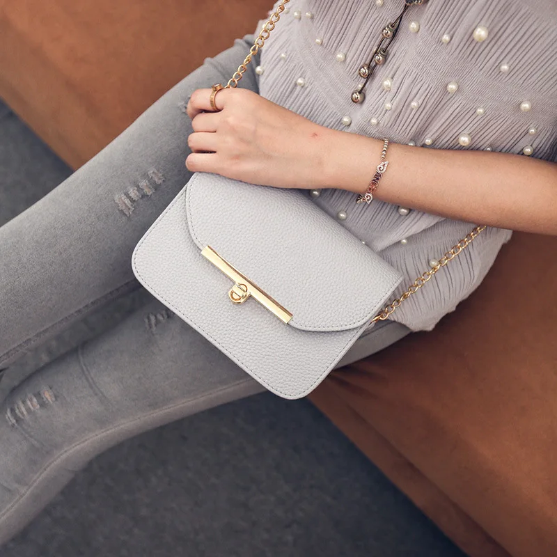 

2019 New Women Handbag Fashion Korean Version Shoulder Bag Chain Messenger Bag, Sweet Woman Bag