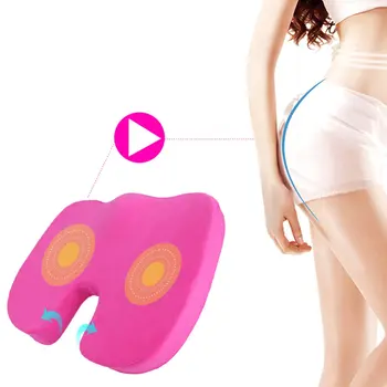 

Gray Car U-Shape Seat Cushion Travel Breathable Seat Cushion Coccyx Orthopedic Memory Foam U Seat Massage Chair Cushion Pad