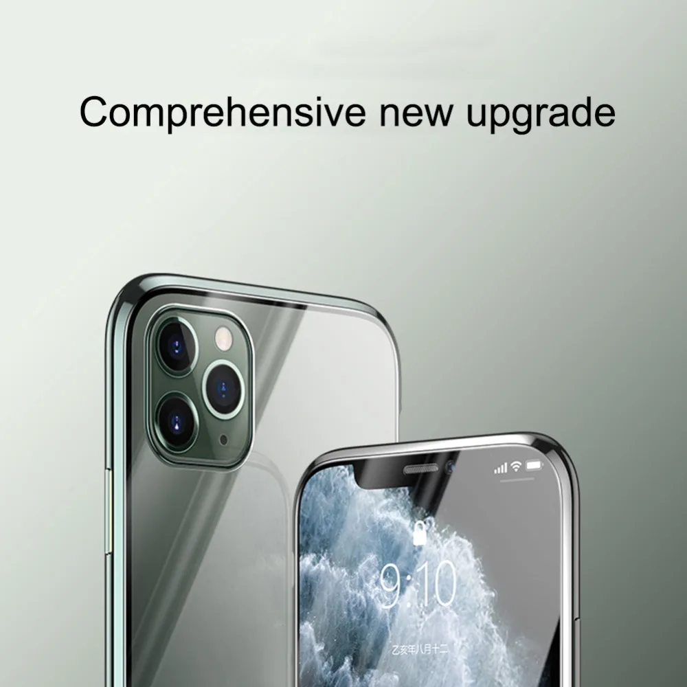 Магнитный адсорбционный металлический чехол для телефона для iPhone 11 Pro MAX 7 8 plus 6 стеклянный Магнитный чехол для iPhone 6 6S plus X XR XS MAX
