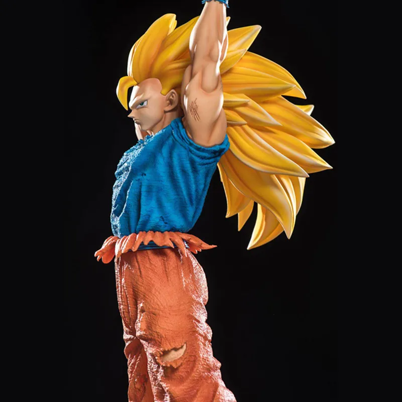 Dragon Ball Супер Saiyan Son Goku 1/6 Genkidama боевые сцены GK смола статуя фигурка модель игрушки домашний декор X3561