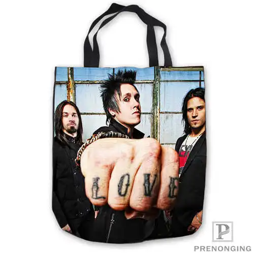 

Custom Canvas papa-roach-med-Tote Shoulder Shopping Bag Casual Beach HandBag Daily Use Foldable Canvas #180713-45