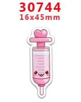 30 шт мультяшный персонаж плоское украшение из смолы PR 25927 - Цвет: 30744
