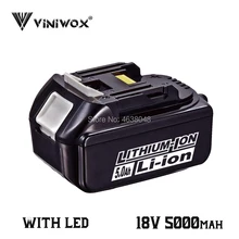 5000 мА/ч, 18V BL1850 литий-ионный Батарея Замена для Makita BL1830 BL1840 BL1850B BL1815 LXT400 Перезаряжаемые Батарея пакеты е-байка 36В