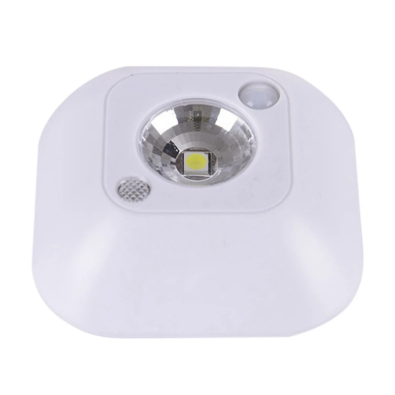 W LED Small Night Light Household Human Body Induction Double Induction Light Control Night Light For Stairs And Door - Цвет: W