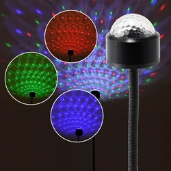 Lumière de scène LED, effet de toit de voiture, ciel étoilé, lampe d'atmosphère intérieure, décoration, tête mobile, éclairage de fête 