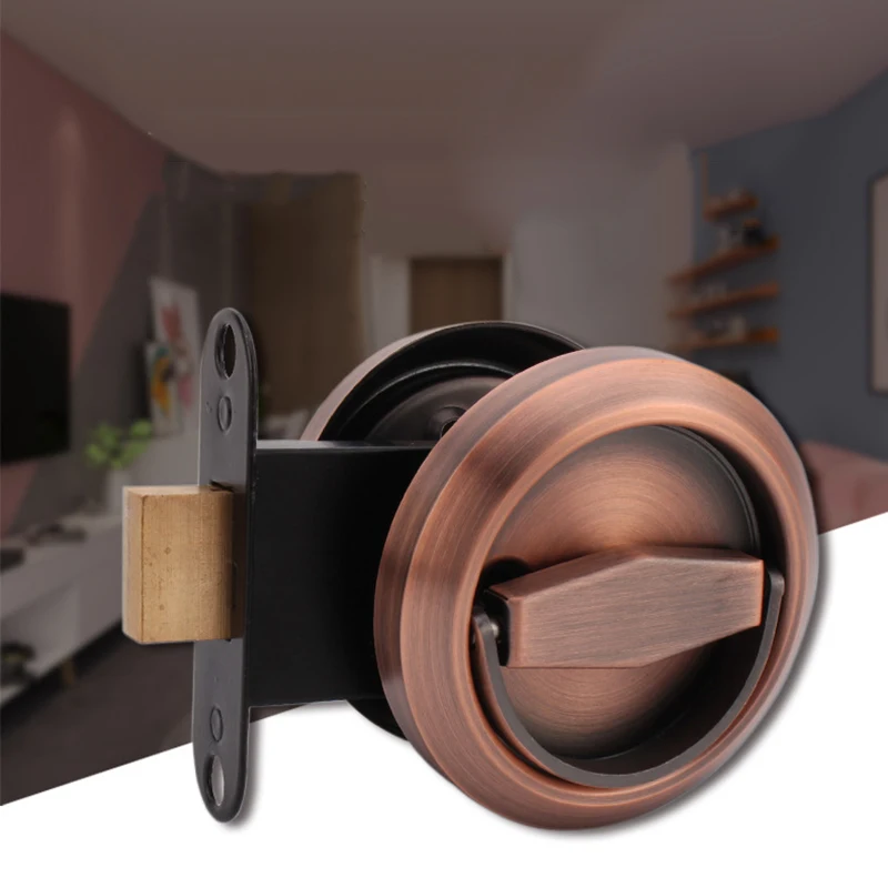 Двухсторонний замок Невидимый ручка из нержавеющей стальной для раздвижной