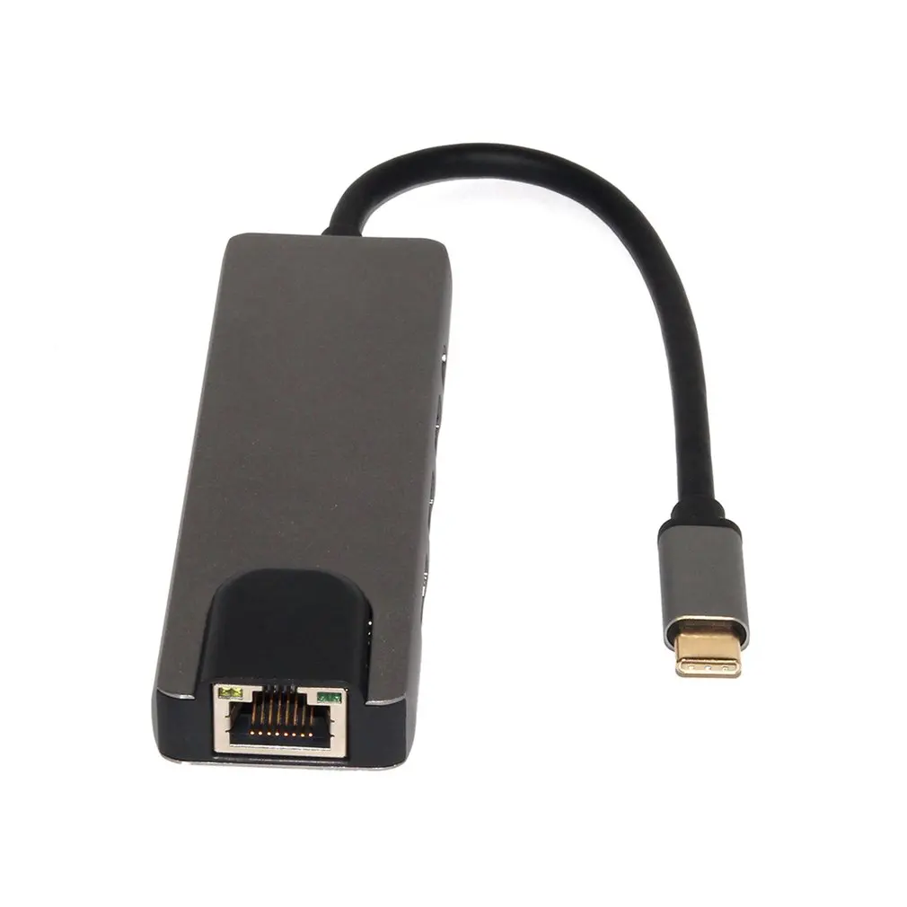 5 в 1 usb type C концентратор Hdmi 4K USB C концентратор к Gigabit Ethernet Rj45 Lan адаптер для Mac book Pro Thunderbolt 3 USB-C зарядное устройство