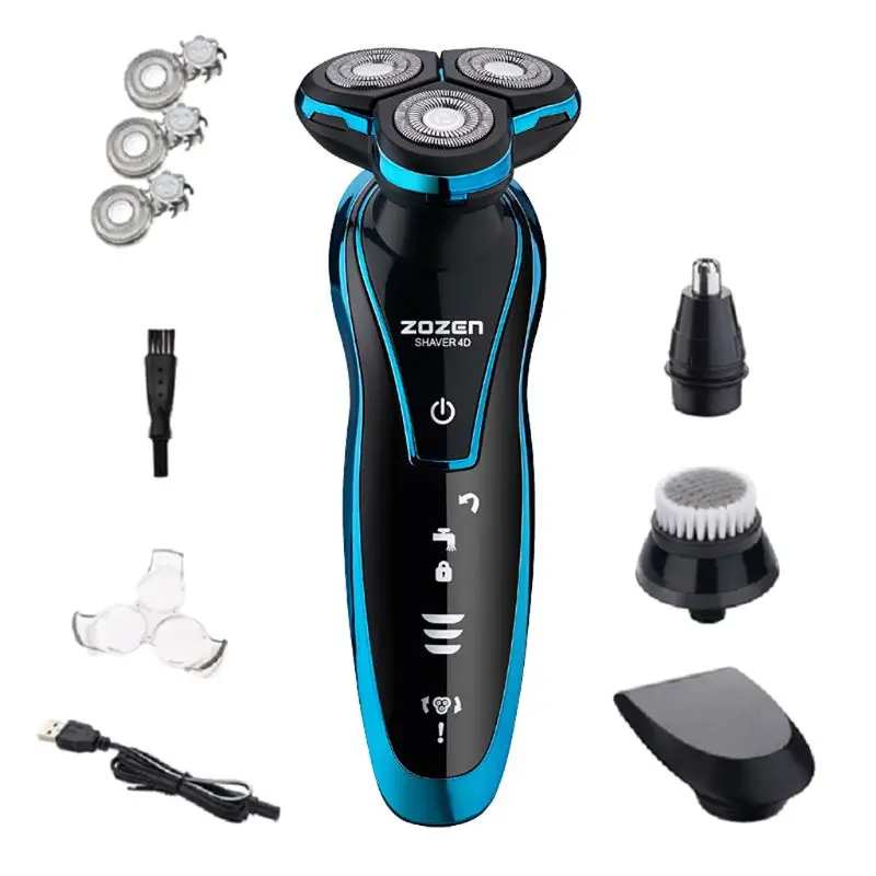 

Electric Shaver Floating Razor for Men Wet Dry Waterproof Cordless Rechargeable Beard Trimmer Washable