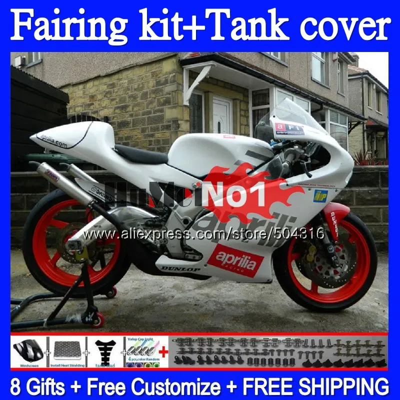 RS125R для Aprilia RS 125 R RR RS4 31MC образования легкой пены. 3 RS-125 1999 2000 2001 2002 2003 2005 RS125 99 00 01 02 03 04 05 обтекатель белый глянец - Цвет: No. 1