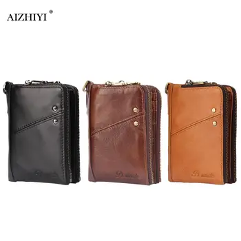 

Luxury Designer Mens Wallet Leather Business Short Wallets Men Hasp Vintage Male Purse Coin Pouch Multi-functional Cards Wallet