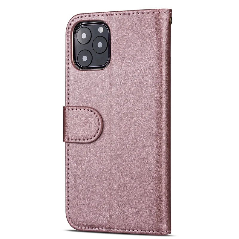 Ретро кожаный кошелек чехол для iPhone 11 Pro Max 11 Pro роскошный, с магнитной застежкой на молнии слот для карт подставка держатель кошелек Чехол