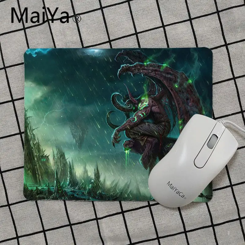Maiya высокое качество World Of Warcraft Lich King красивый коврик для мышки в стиле аниме подставка под руку мышь - Цвет: No Lock Edge18x22cm