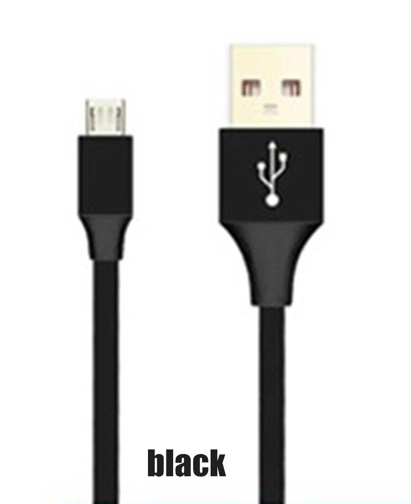 Прочный кабель для быстрой зарядки USB зарядное устройство для передачи данных Syn для ios iPhone Android type-C huawei Xiaomi микро USB смартфон 1 м - Цвет: black